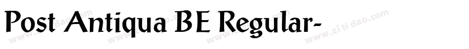 Post Antiqua BE Regular字体转换